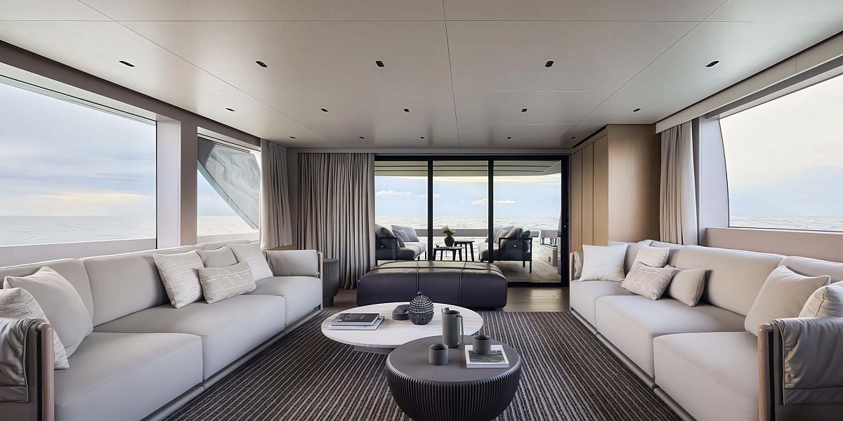 Аренда мега яхты Sanlorenzo SL86A ALMA BLU в Италии и Сардинии